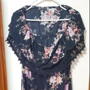 Strapless floor length summer dress!